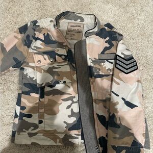 Zadig and Voltaire Pink camo jacket with